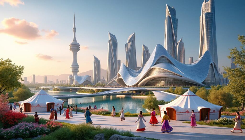 découvrez astana, la capitale dynamique du kazakhstan, où l'architecture futuriste se mêle harmonieusement aux traditions ancestrales, offrant un voyage unique entre passé et modernité.