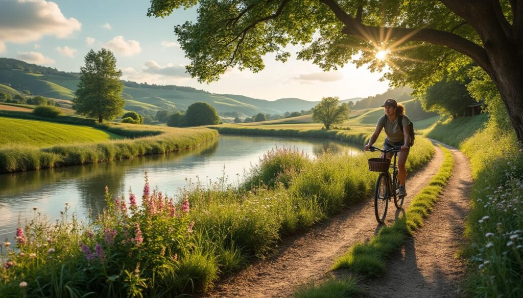 découvrez les magnifiques parcours à vélo de cycles val d'huisne, entre bocage verdoyant et rivières paisibles, pour une immersion nature unique et des balades inoubliables.