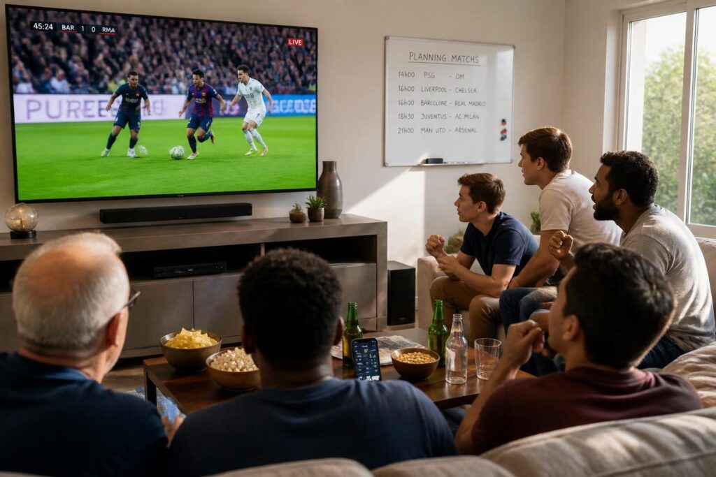 découvrez le programme complet des matchs de foot d'aujourd'hui et trouvez où suivre les rencontres en direct pour ne rien manquer de l'action sur le terrain.