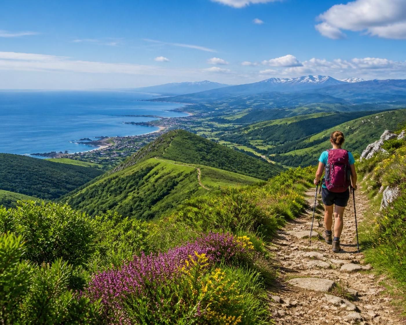 découvrez les plus beaux sentiers de randonnée au pays basque et profitez de panoramas à couper le souffle entre mer et montagne.