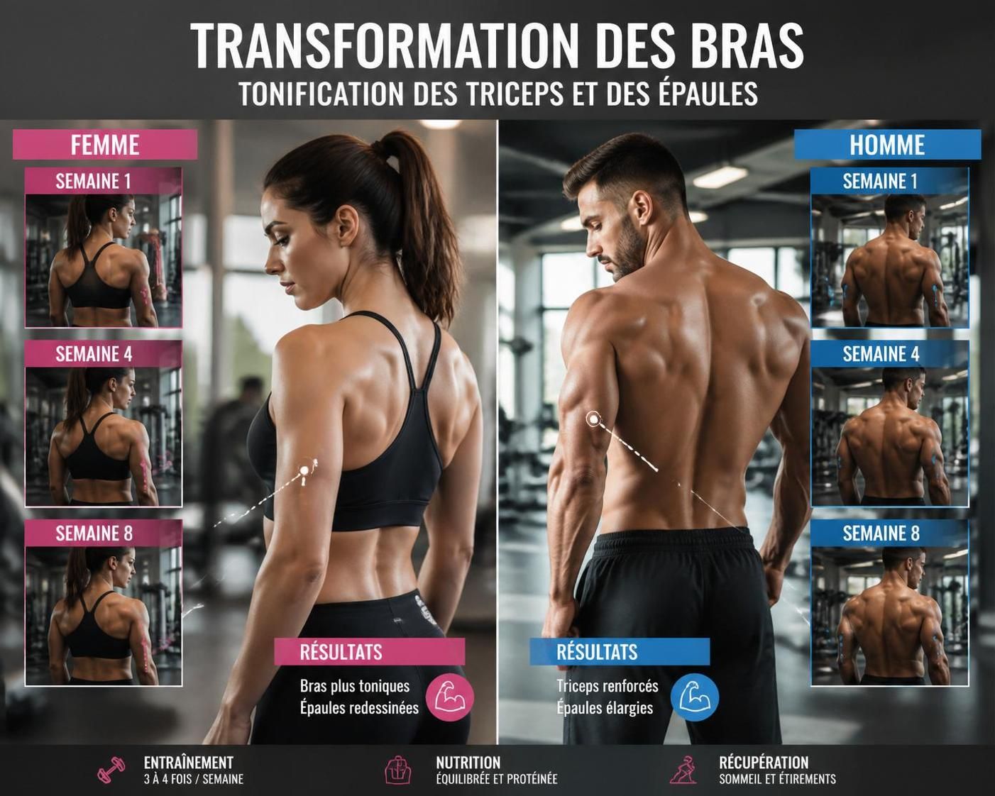 découvrez des exercices ciblés efficaces pour raffermir vos bras qui pendent et tonifier votre silhouette rapidement.