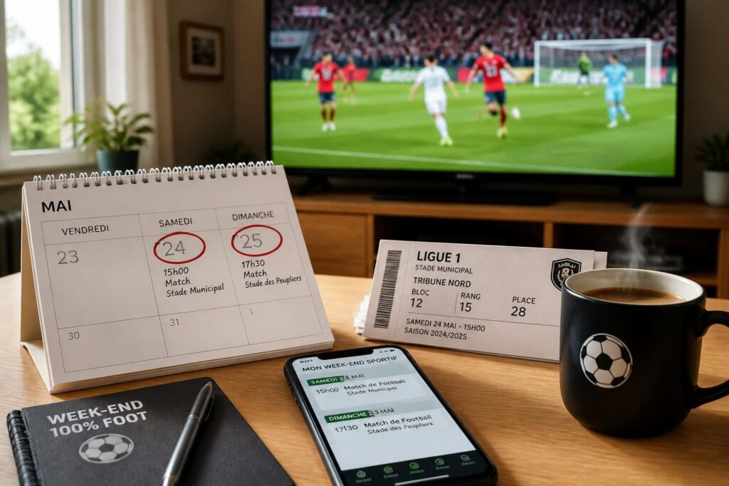 découvrez comment organiser votre week-end sportif idéal avec notre guide complet du programme de match de foot. astuces, conseils et planning pour ne rien manquer de vos rencontres préférées.